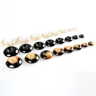 Button Resin Button Fashion Sewing On Colored 4 Holes 24L-60L Polyetser Resin Button For Clothing And Coats