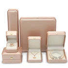 Box For Box For Latest Arrival Different Types PU Jewelry Gift Box With Custom Logo For Jewellery Storage
