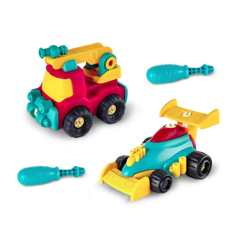 Montessori screw toys assembly plastic model toys cars and trucks diy kits