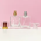 Cosmetic Packaging Crystal Cosmetic Packaging 20ml 50ml Mist Spray Glass Bottle Clear Black Perfume Bottles