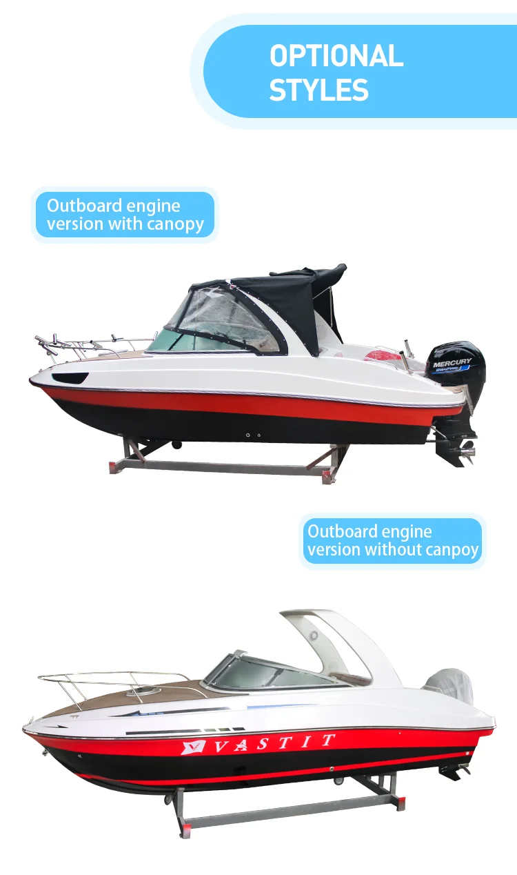 7.3m Durable Fiberglass Boat Small Luxury Yacht Fishing Boat Small Passenger Yacht