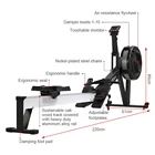 Fitness Equipment Home Gym Fitness Equipment For Home Gym Head Air Rowing Air Rower With Big Monitor