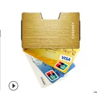 Money Card Holder Slim Aluminum RFID Blocking Metal Credit Card Holder With Money Clip
