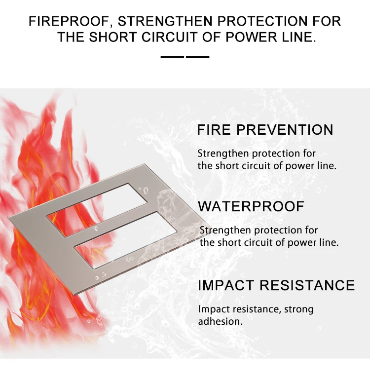 Tact switch glass switch frame, widely used in household appliances switch sockets
