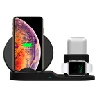 Mobile Charge Charger Faman MIQ Custom Logo Qi Fast Mobile Phone Portable Charge Usb 3 In 1 Wireless Charger Pad