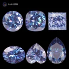 Loose Gemstone AAA Gems Vvs Colored Fancy Shape Loose Gemstone Blue Moissanite Loose