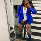 Lady Coat MS178-Autumn Winter New Products Women's Solid Color Long-sleeved Suit Jacket Office Lady Coat Wear