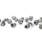 Jewelry Bead Jewelry Accessories Stainless Steel Material Customizable Bracelet Necklace Retro Animal Round Bead