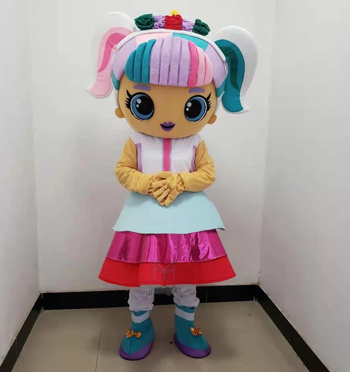 Hengyuan Factory Adult Cute Deluxe Diva Lol Unicorn Doll Girl Mascot Costume For Sale