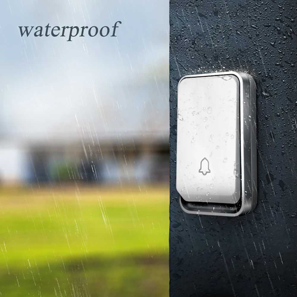 Factory New Arrival Home Gadget Electric Door Bell Spontaneous Water-proof Remote Wireless Doorbell