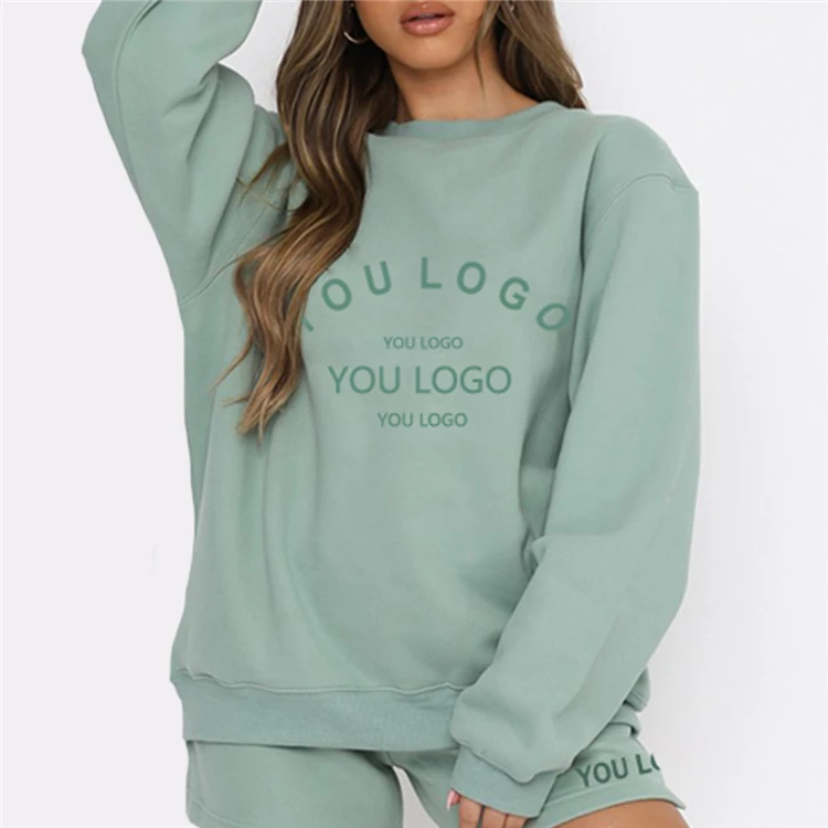 Custom Logo Matching Womans Sweat Suits Cotton Hody Sudaderas Algodon Para  Mujer Pullover Hoodies Unisex Crewneck Sweatshirts - Buy Fleece Cotton  Sweatshirts Crew Neck For Women Pullovers Hoodi Winter Kapuzenpullover  Huddy For