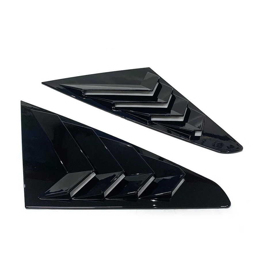 product tiypeor black styling side vent window louver for mg5 rear window quarter window shade accessory-8