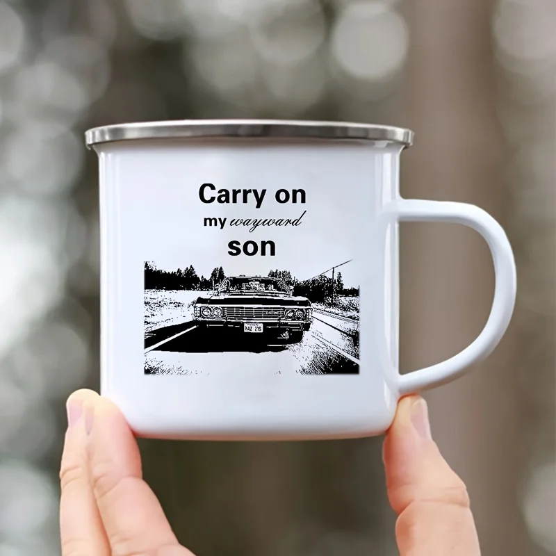 Wholesale 12oz Colorful Metal Sublimation Enamel Steel Outdoor Travel Camping Custom Enamel Coffee Mug With Logo