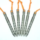 Titanium V Type In Snow And Sand Camping TC4 Titanium Alloy Tent Peg Tent Stake