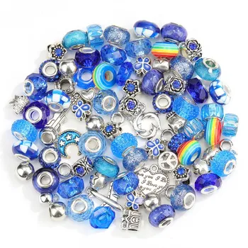 100pcs/set mixed charm beads wholesale beads and charms for jewelry making beads