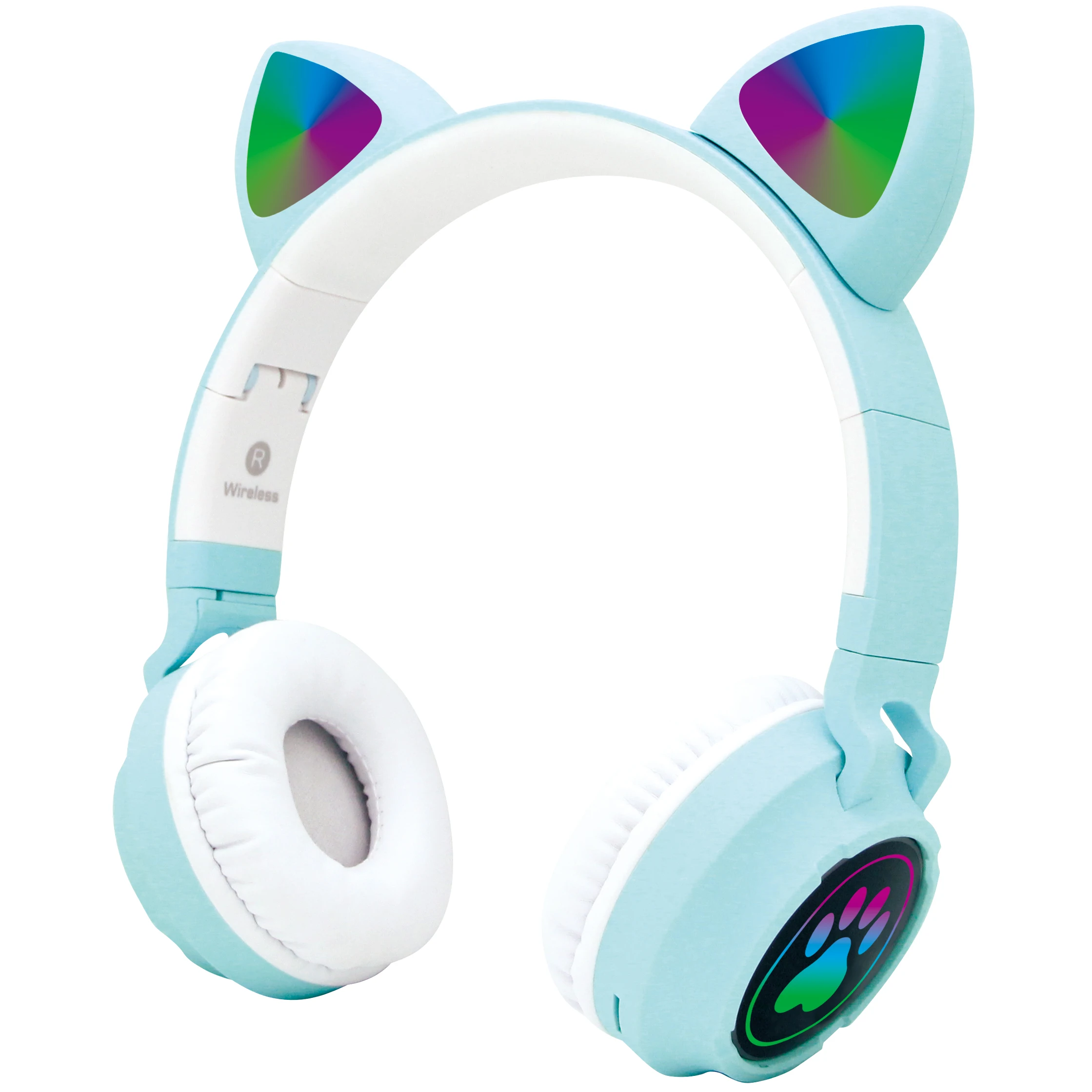 Colorful Cat Wireless Ear Headphones 