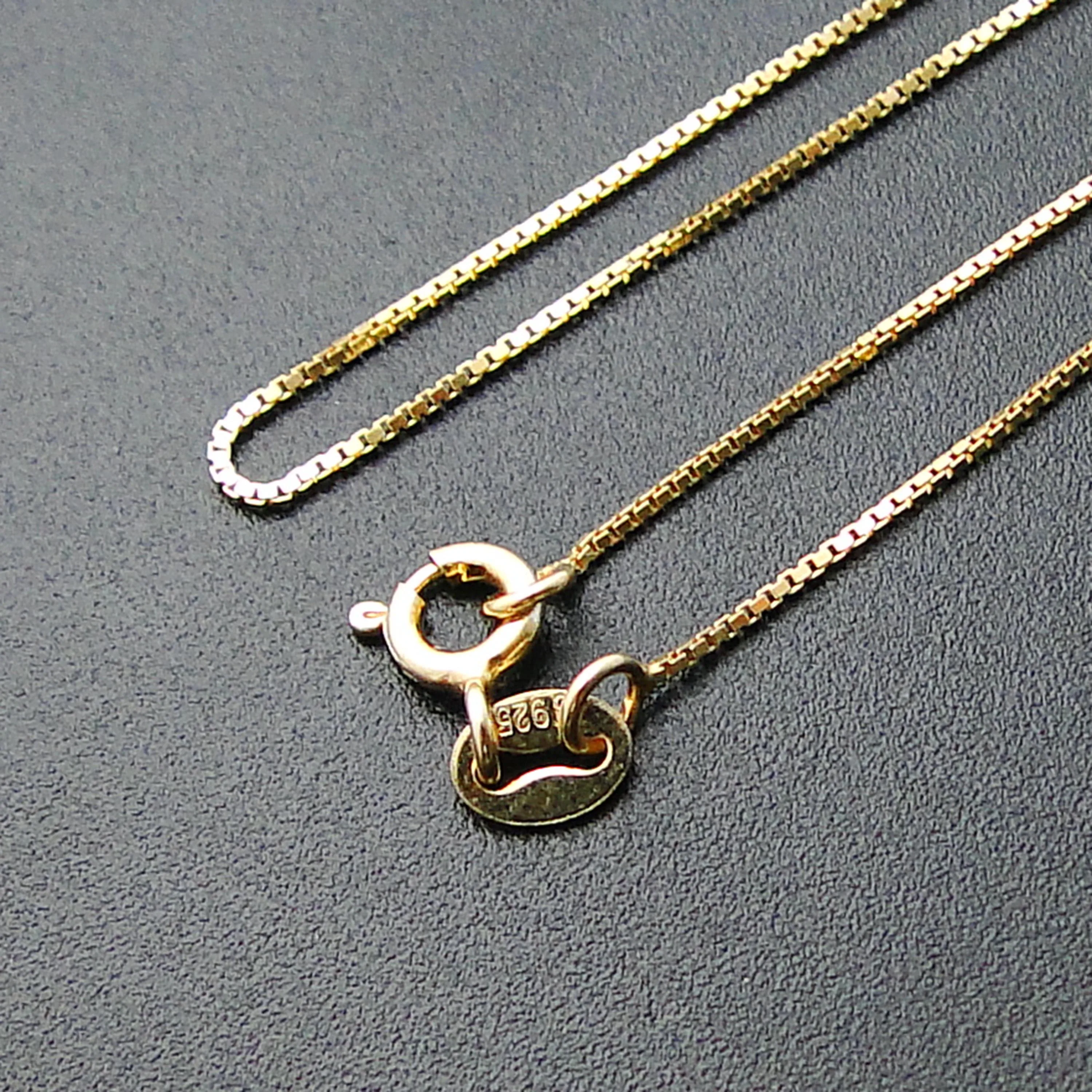 18inch Yellow Gold Plated 100% Sterling 