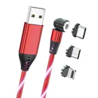 Rotating Charging Cable Hot Seller Rotating Magnetic Charger 3 In 1 Magnetic Charging Data Cable For Micro