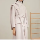 Lady Coat Lady Oversize Plus Size Women Fashion Casual Long Coat Winter Wool Coat