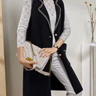 Lady's Vest White Cardigan White Sleeveless Cardigan Overcoat Lady's Cardigan Vest