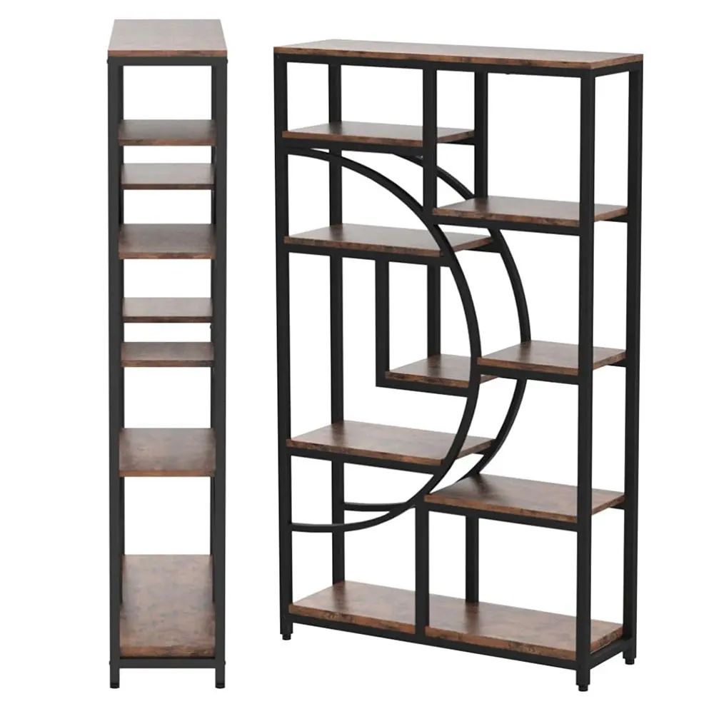 Nbhy Modern Home Furniture Custom Open Wooden Display Storage Shelf