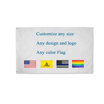 Custom Various Sizes and Designs Printed Advertising Flag with Grommets