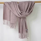 Wool Scarf Factory Supply Camel 100%Wool/Lamb Wool Soft/Warm Multipurpose Scarf For Fall And Winter