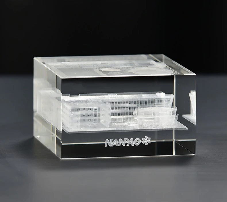 product pujiang factory custom 3d laser crystal various sizes cube souvenirs-36