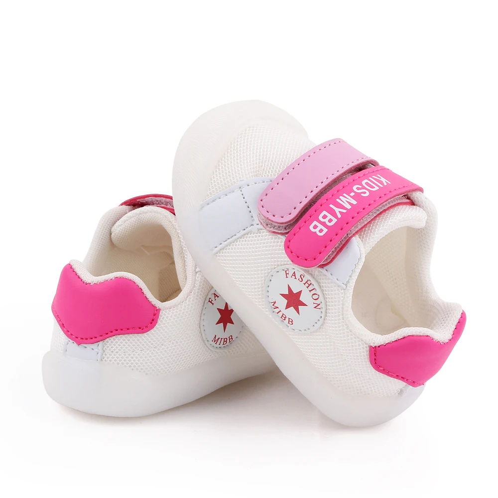 Spring Autumn Toddler Infant Baby Girl Boy Soft Sole Breathable Sneakers Crib Shoes Sneaker Prewalker Learning Walking Shoes supplier