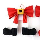 Christmas 40cm Long Christmas Product Hanging Bowknot For Christmas Fabric Decorations