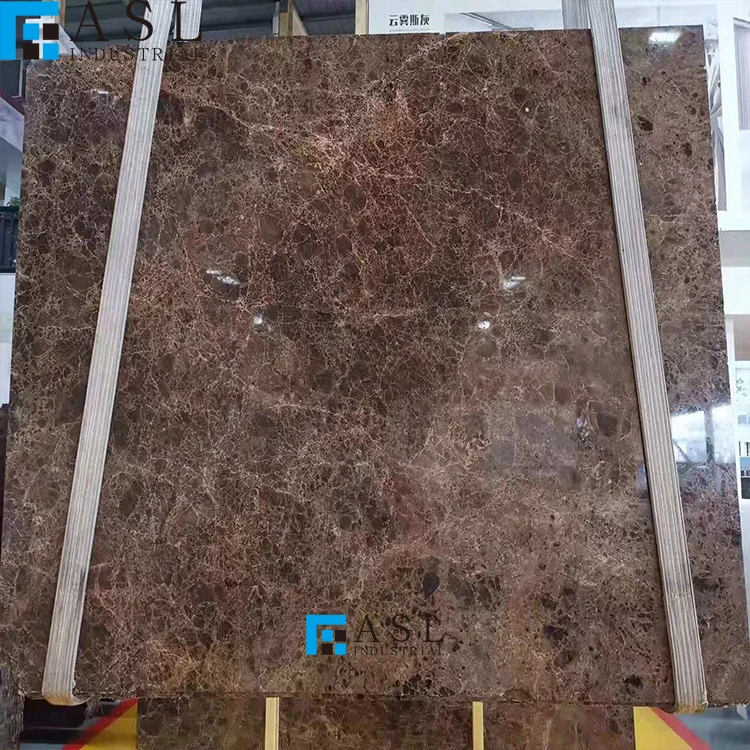 Factory direct low price china brown marble dark emperador brecha maron french mystic brown marble stone bangladeshi