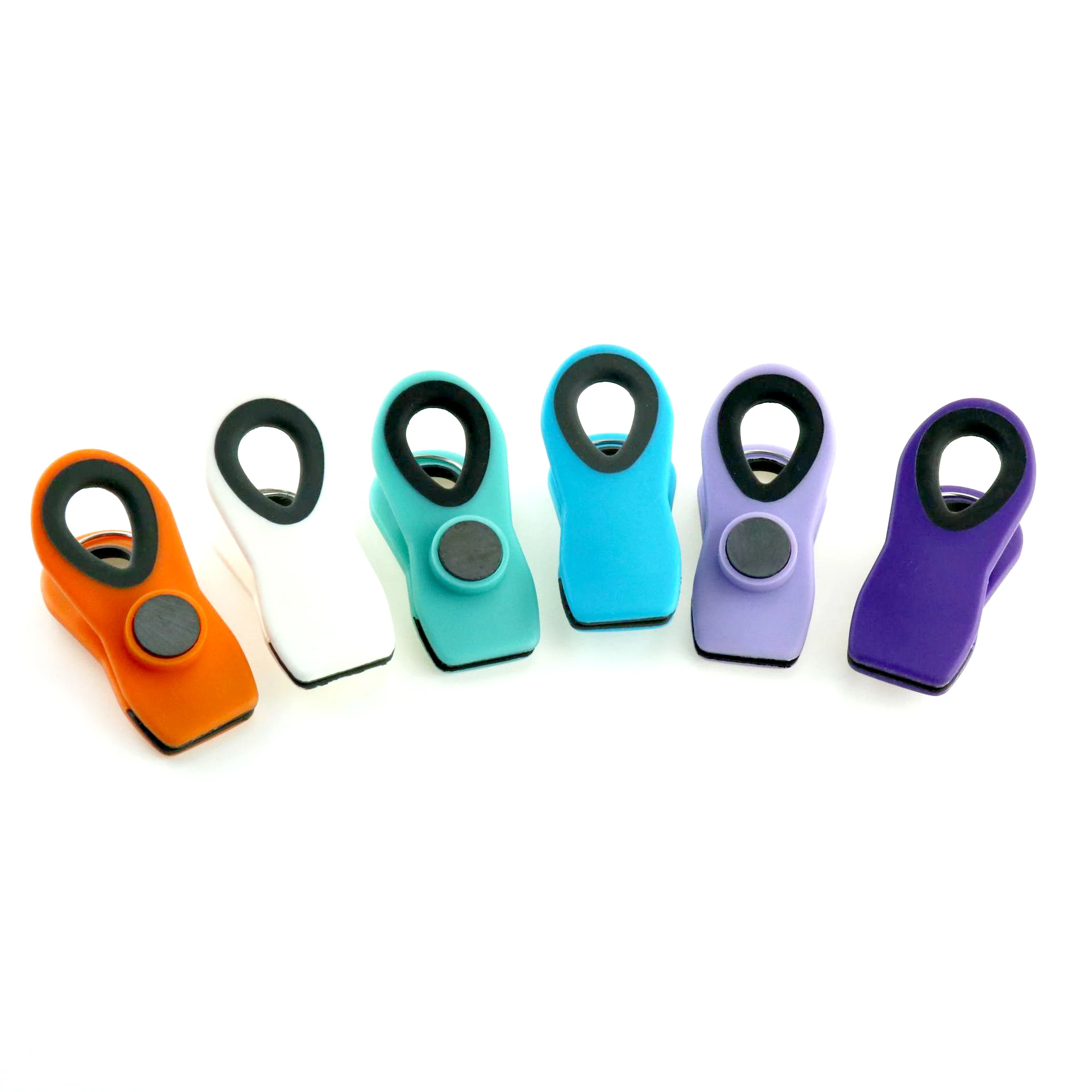 Hot Sale Clips with Magnet Assorted Bright Colors Magnetic Clips for Refrigerator Food Storage Snack Bags