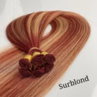 Hair Hot Selling Manufacturer 100% Russian Human Hair Hand Tied Weft Hair Extension