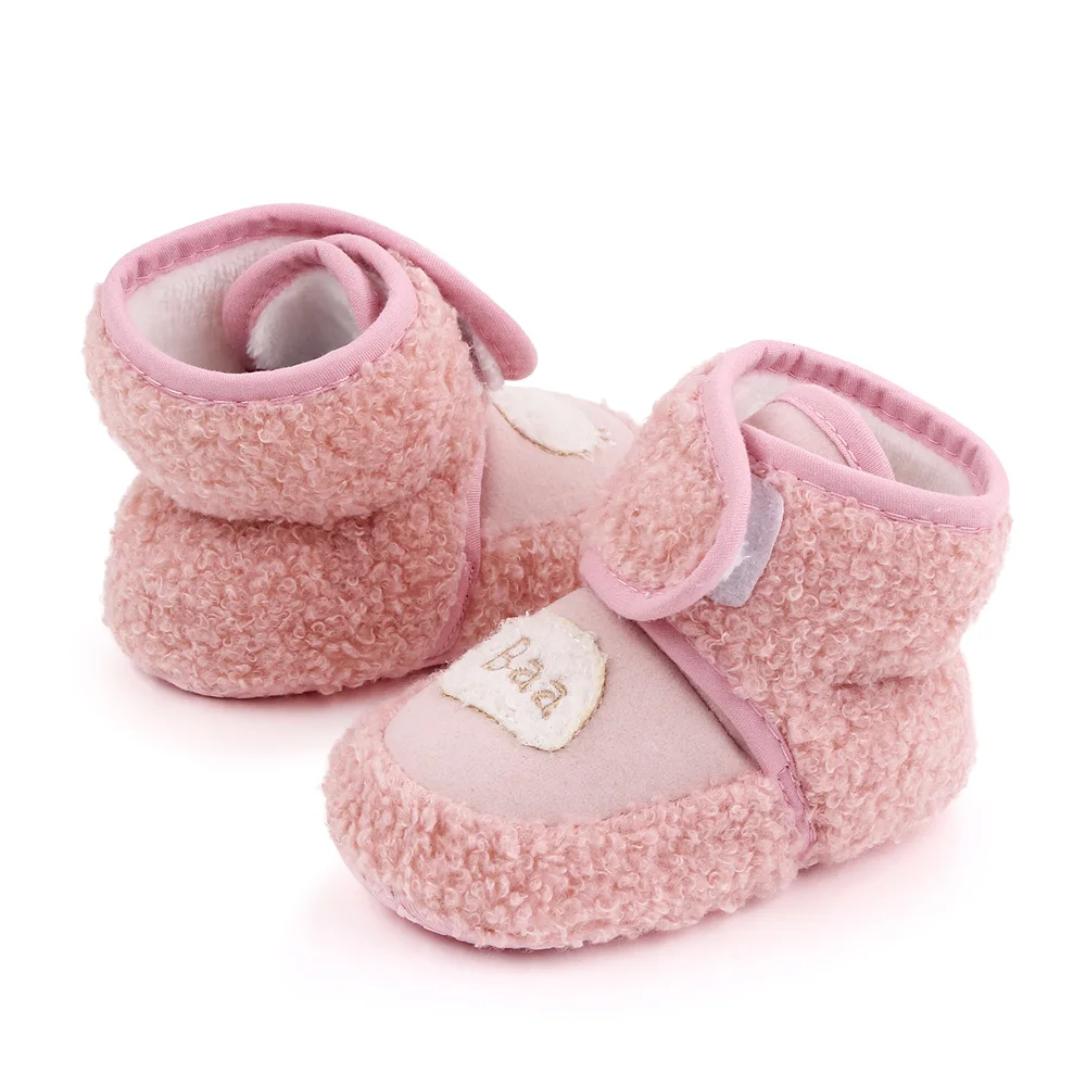 Warm Baby Shoes Boots Cartoon Animal Soft Sole Newborn Toddler Shoes Winter Baby Walking Shoes details