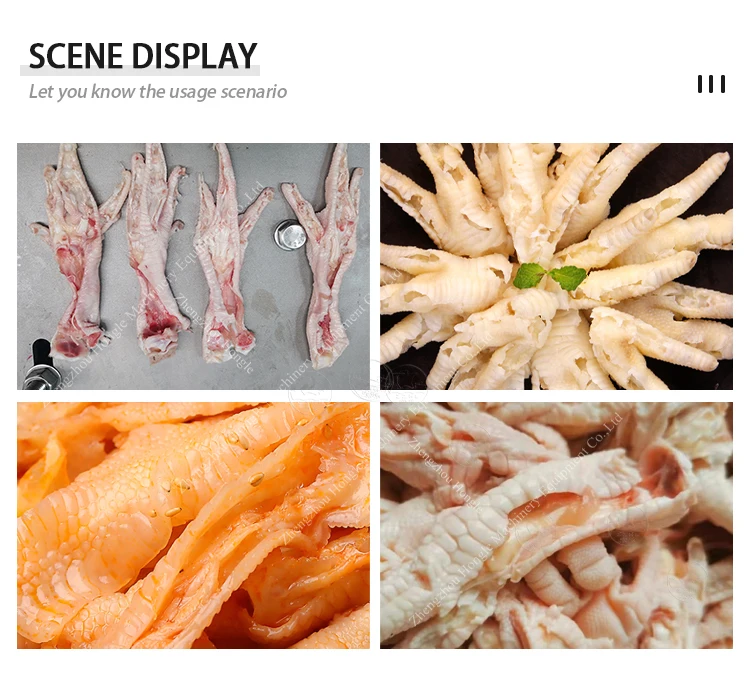 Chicken Debone and Nails Cutting Paw Machine Automatic Separator of Bones and Chicken Meat details