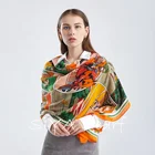 Wholesale Silk Scarf Wholesale Smooth Silk Like Retro Female Long Polyester Scarf For Warm