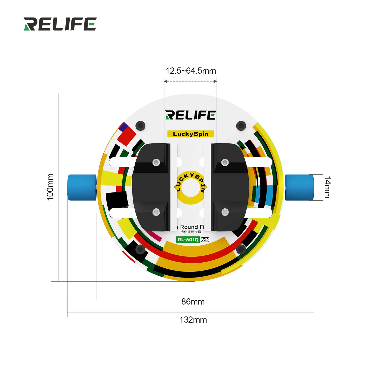 NEW RELIFE RL-601Q Motherboard Chip Repair Mini Rotating Fixture for Motherboard Repair CPU Chip Removal
