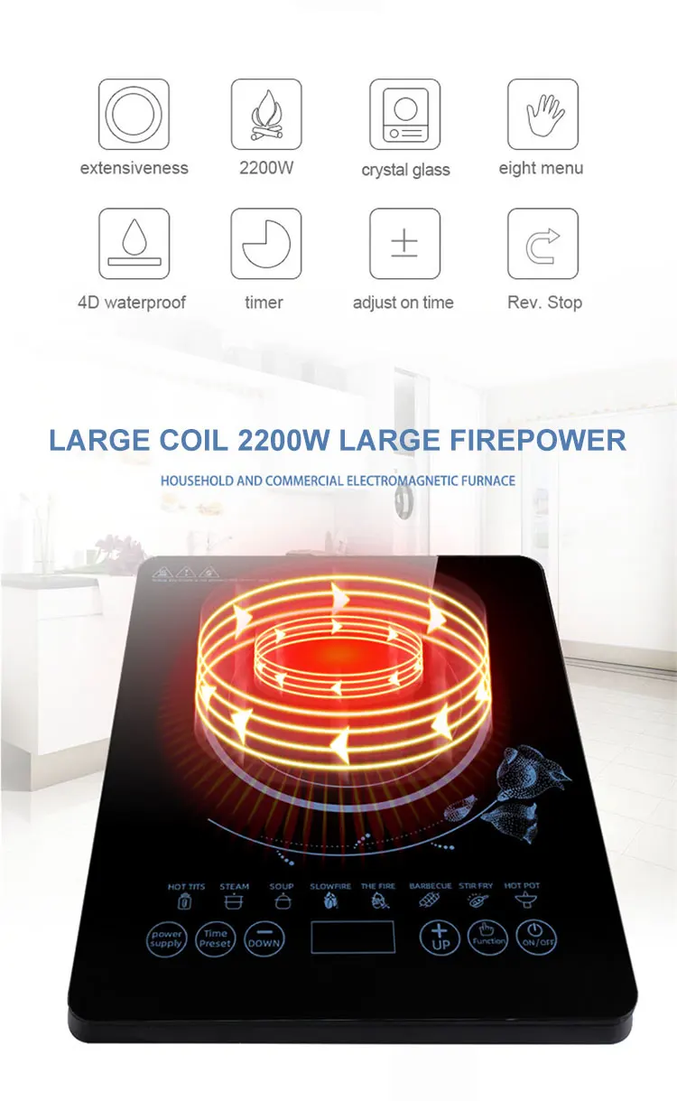 2200w Best Quality And,Low Price Durable Electric Cook Top Induction
