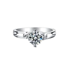 Engagement Ring Engagement Ring Low Moq 18K Gold Plated Engagement Moissanite Ring Moissanit Ring 925