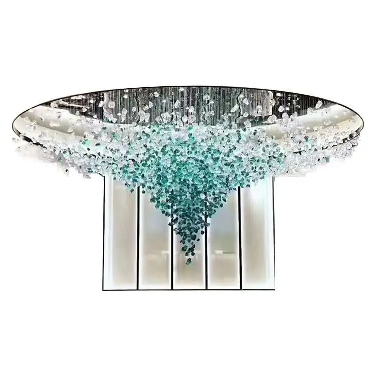 crystal stone chandelier