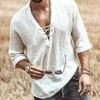 2021 Stylish Fashion Branded Top Custom High Quality V Neck Long Sleeve Casual Men'S Shirts