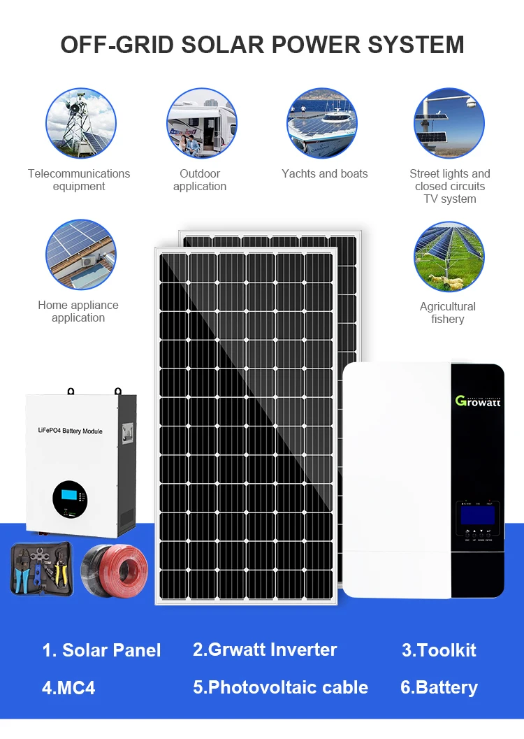 Avcon Home Solar System 5kw Off-Grid Solar System with 10kwh Wall-Mount Lithium Battery Lifepo4 Energy Storage supplier