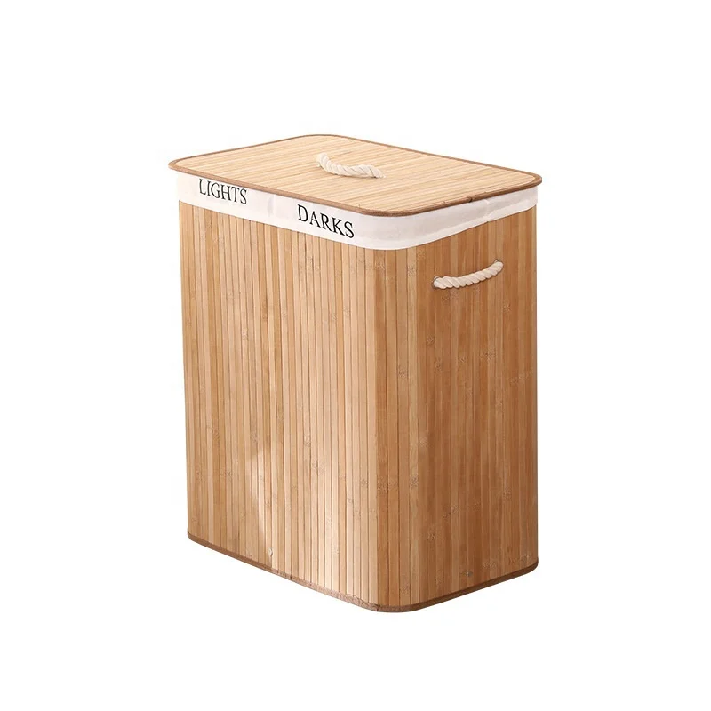 Dirty clothes bamboo laundry basket large capacity basket folding laundry storage hamper bamboo laundry basket