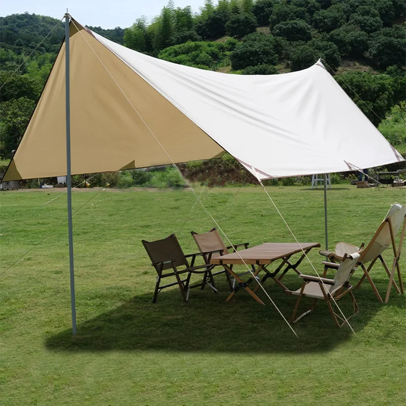 Outdoor Camping Waterproof Awning Beach Tent Tarp Sunshade Canopy Shelter Cover 