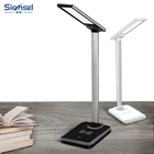 Mobile Phone LED Desk Lamp With Wireless Charger Dimmable Office Lamp With USB Charging Port For Mobile Phone