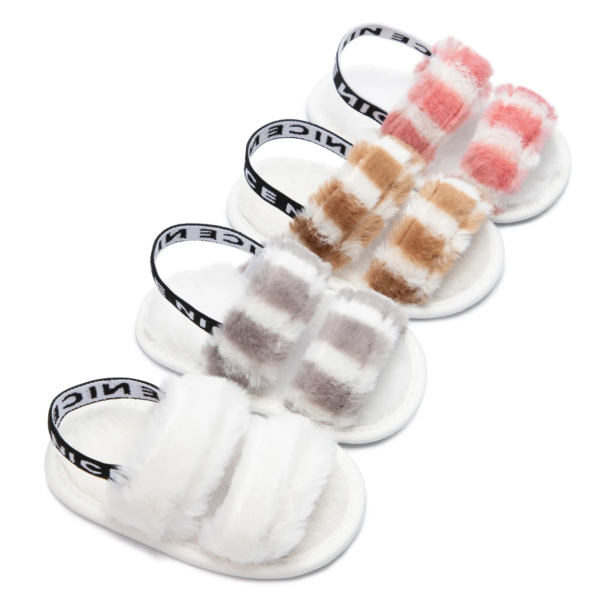 Fashion Designer Indoor Baby Sandals&Slippers Cotton Soft Sole Toddler Crib Shoes For Babies