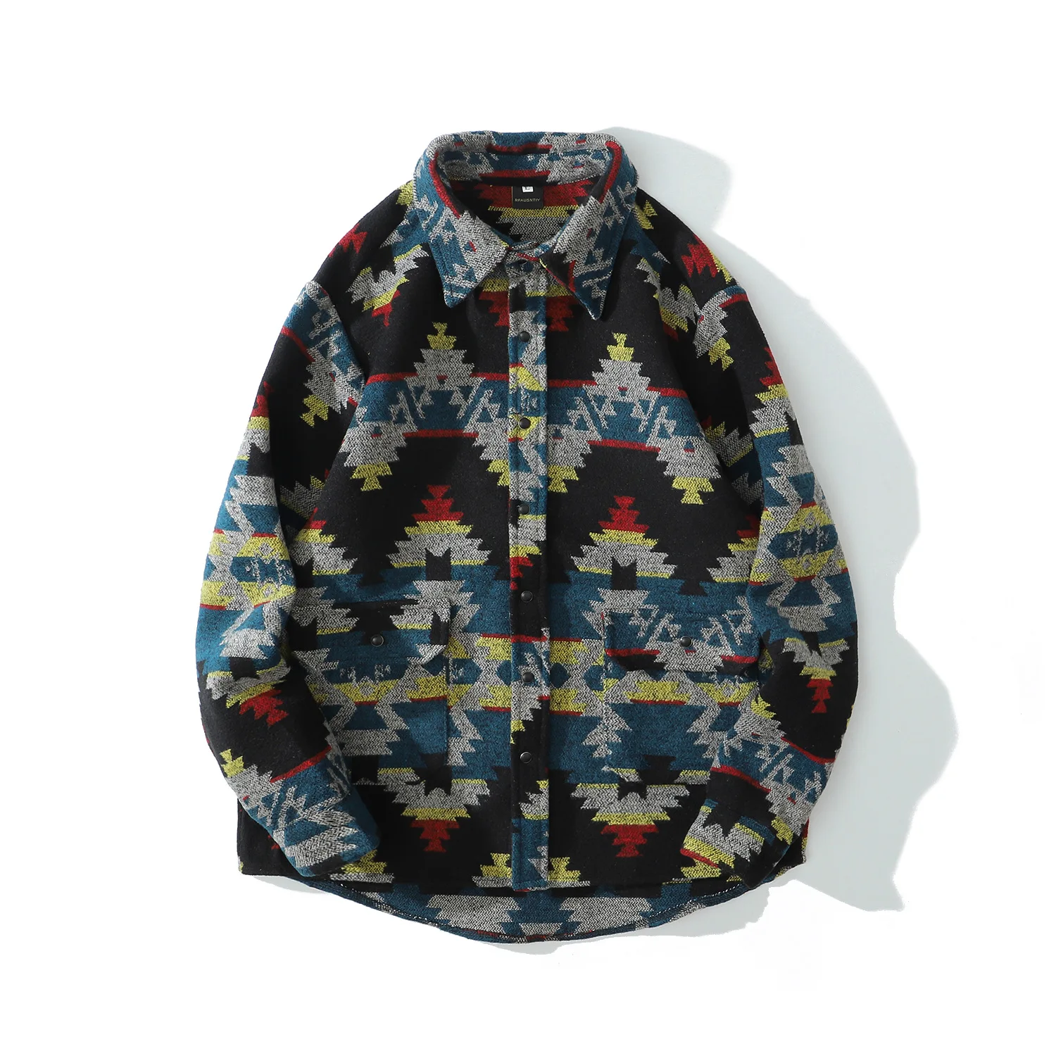 New Arrival Autumn And Winter Thicken Fashion Men's Woolen Aztec Jacket
