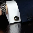 Luxury Men Cufflinks Set Custom Design Durable Washable Top Quality Bling Unique Sublimation Mens Cuff Links
