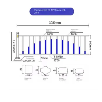 Good Price Anti-collision Road Safety Isolation Guardrail Balcony Railing Manufacturer Produces Municipal Traffic Road Fence