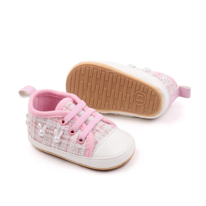 Baby Girl's Summer Spring/Autumn Casual Elastic Canvas Shoes Lightweight Breathable Anti-Slip Mary Jane Flats details